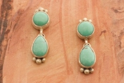Day 8 Deal - Genuine Campitos Turquoise Sterling Silver Earrings